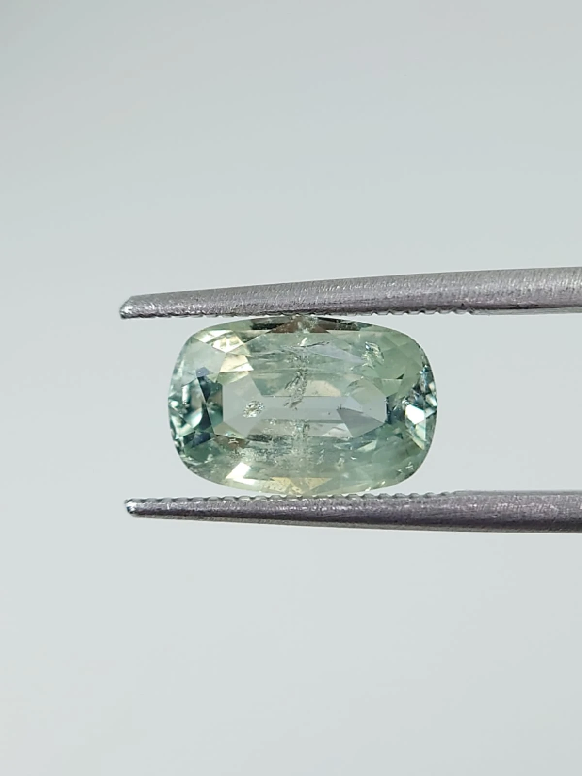 3ct Natural Cushion Faceted Sapphire from Nigeria — view 1